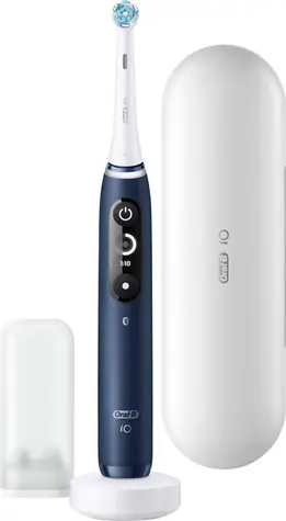 Oral-B iO Series 7 Sapphire Blue / Elektrische Zahnbürste / magnetisches iO / 5 Modi / AI / OLED 