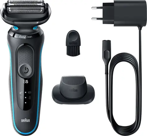 Braun 51-M1200s Wet&Dry / Rasierer / Herren / Für Bart und Gesicht / Nass- und Trockenrasur / Betrieb: 50 Min