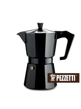 Pezzetti ItalExpress Moka Wasserkocher 3 Tassen schwarz / 150 ml