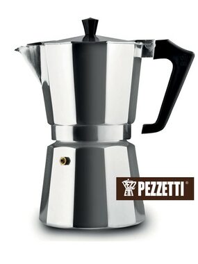 Pezzetti ItalExpress Moka Wasserkocher 9 Tassen Silber / 450 ml