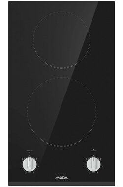 Mora VDSK331FF schwarz / Glaskeramik-Kochfeld / 2 Kochzonen 