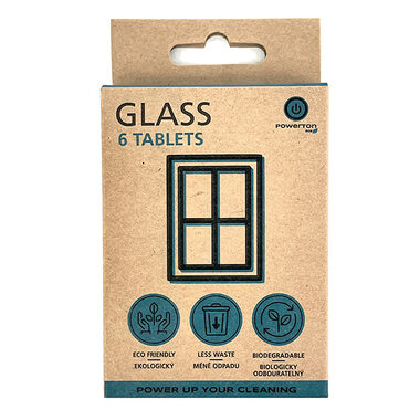 Powerton Eco Reinigungstabletten - Fenster & Glas 6 Stk