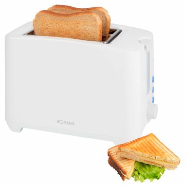 Bomann TA 6065 CB weiß / Toaster / 750W