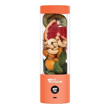 FitStream Pro tragbarer Mixer Neon Orange / 475 ml / USB-Aufladung