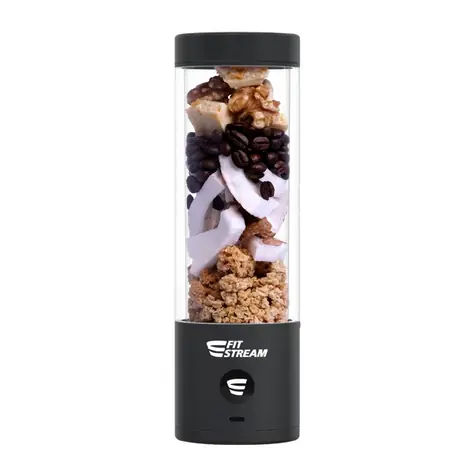 FitStream Pro Tragbarer Mixer Schwarz / 475 ml / USB-Aufladung