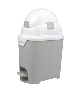 DiaperChamp Windelkorb ONE Handsfree Silber / Maße: 55 x 27 x 22 cm