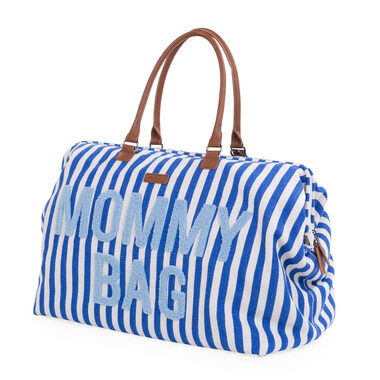 Childhome Wickeltasche Mommy Bag Canvas Electric Blue / Maße: 55 x 30 x 40 cm / Tragfähigkeit: 5 kg