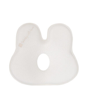 KikkaBoo Ergonomisches Memory-Schaum-Kissen Bunny Airknit White / ab 0 Monaten