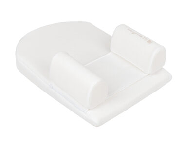 KikkaBoo Lagerungsmatte aus Memory-Schaum-Keil Airknit White / ab 0 Monaten