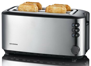 Severin AT 2509 silber / Toaster / 1400W / 2 Schlitze