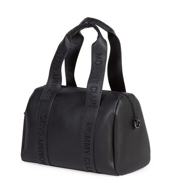 Childhome Wickeltasche Mommy Club Signature Veganes Leder Schwarz