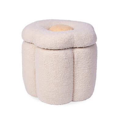 Childhome Spielzeugkiste 2in1 Flower Off White