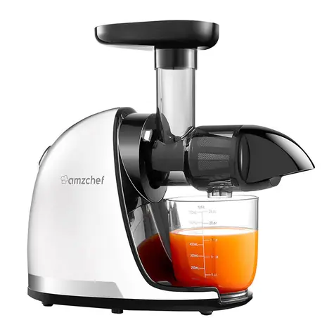 AMZCHEF 1501-WT weiß / Slow Juicer / 150 W / 90 bis 110 U/min 