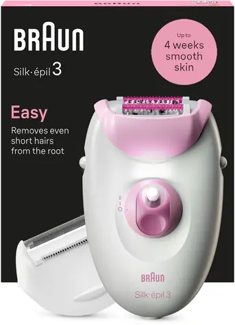 Braun SE3-031 Silk épil 3 rosa / Epilierer / 20 Pinzetten