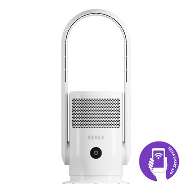 TESLA SMART Air Purifier & Fan weiß / Luftreiniger und Ventilator / 2in1 / HEPA-Filter / für Räume bis 20 m2