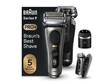 Braun Series 9 Pro+ 9575cc Wet&Dry / Rasierer / Herren / Klinge / 60-minütiger Betrieb / Für das Gesicht