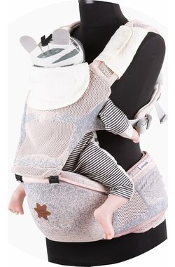 CHIPOLINO Babytrage Hip Star Fly Rose / von 4 - 24 Monaten / bis 15 kg