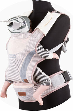 CHIPOLINO Babytrage Bobby Fly Rose / von 4 - 24 Monaten / bis 15 kg