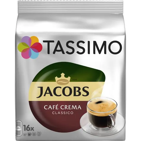 Jacobs Crema Tassimo 16x 7 g / Kapselkaffee