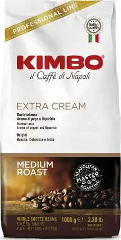 Kimbo Extra Cream 1 kg / Kaffeebohnen / 50 % Arabica 50 % Robusta