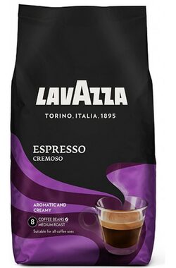 Lavazza Cremoso Espresso 1 kg / Kaffeebohnen / Arabica-Robusa-Mischung 