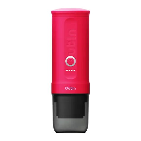 Outin Nano Tragbare Kaffeemaschine rot / Tragbare Espressomaschine / 7500 mAh