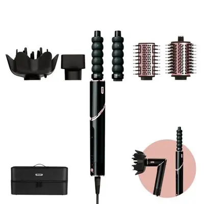 Shark HD446EU grau / Multifunktions-Haartrockner / 1650W / 5 Styling-Aufsätze / Diffusor 