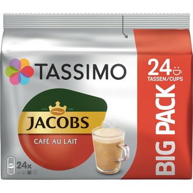 Jacobs CAFE au lait Tassimo 24 Stück / Kapselkaffee 