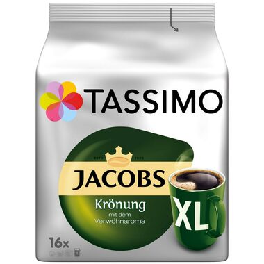 Jacobs Krönung XL Tassimo 16 Stück / Kapselkaffee 