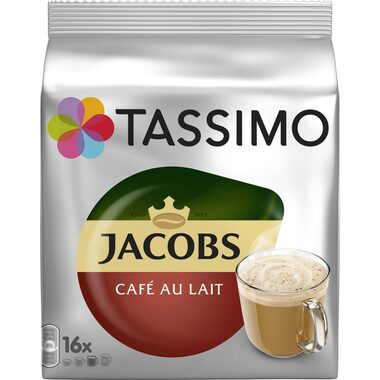 Jacobs CAFE au lait Tassimo 16 Stück / Kapselkaffee 