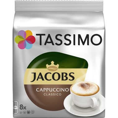 Jacobs Cappuccino Classico Tassimo 8 Stück / Kapselkaffee 