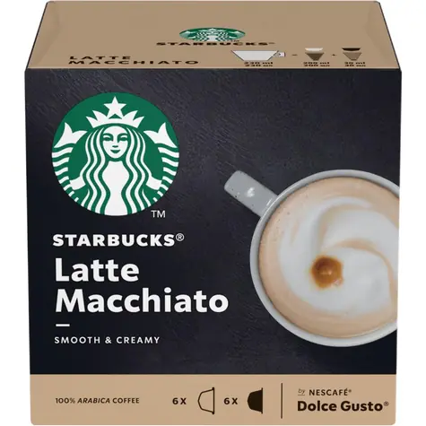 Starbucks Dolce Gusto Latte Macchiato 12 Stück / Kapselkaffee 