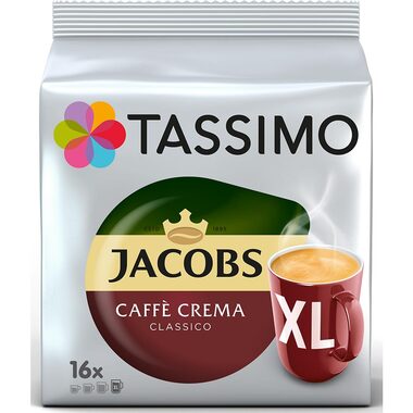 Jacobs Caffé Crema Classico Tassimo XL 16 Stück / Kapselkaffee 