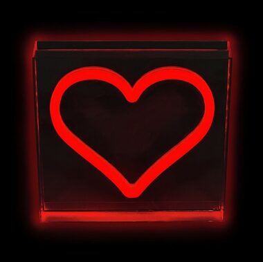 2Kids Toys LED NEON LICHT Lampe Herz rot