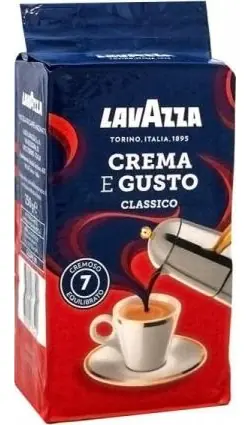 Lavazza Crema e Gusto 250 g / Gemahlener Kaffee / Arabica Robusta Mischung
