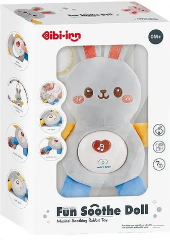 CHIPOLINO Plüsch-Schlafsack Rabbit Grey / ab Geburt