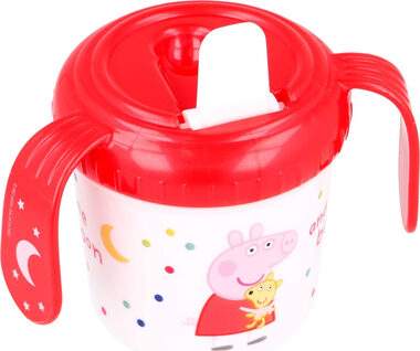 STOR Becher mit Henkeln und Trinkschnabel 250ml Peppa Pig