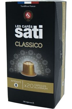 Les Cafés Sati Classico Nespresso 20 Stück / Kapselkaffee 