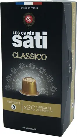 Les Cafés Sati Classico Nespresso 20 Stück / Kapselkaffee 