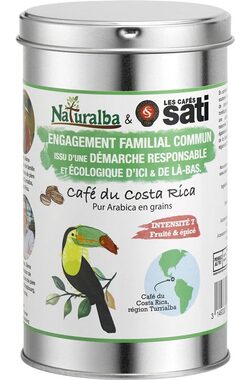 Les Cafés Sati Costa Rica Naturalba Bio Fair 225g / Kaffeebohnen / 100% Arabica 