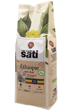Les Cafés Sati Ethiopia Moka Sidamo 500 g / Kaffeebohnen / 100% Arabica