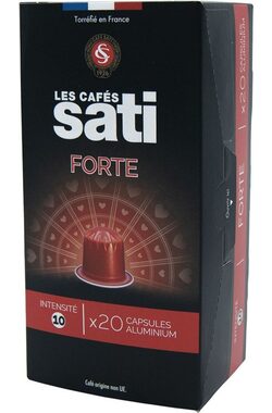 Les Cafés Sati Forte Nespresso 20 Stück / Kapselkaffee 