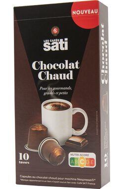 Les Cafés Sati Chocolat Chaud Nespresso 10 Stück / Milchschokolade 