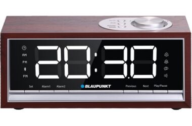 Blaupunkt CR60BT braun / Radiowecker / Bluetooth / LED-Display / dimmbar 