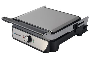 Blaupunkt GRS701 silber / Elektrogrill / 2000W / regelbare Temperatur / Grillfläche 23x34 cm / Ölablauf