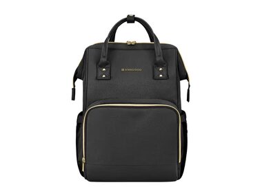 KikkaBoo Wickelrucksack Siena Schwarz & Gold