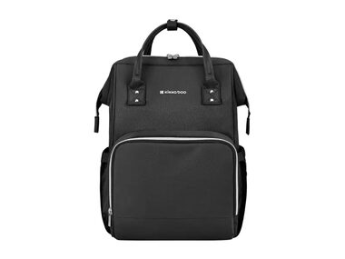 KikkaBoo Wickelrucksack Siena Schwarz & Silber