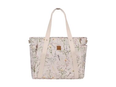 KikkaBoo Wickeltasche Florence Secret Garden Beige