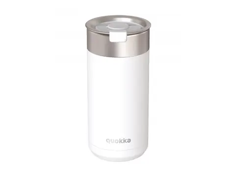 Quokka Edelstahl-Thermosbecher mit Sieb Boost White 400 ml