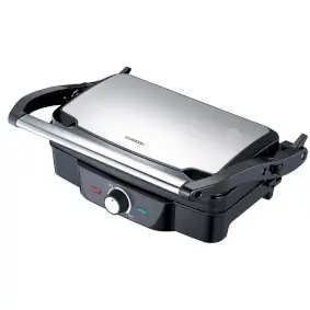 Melissa 16240108 Panini schwarz / Tischgrill / 1600W / Edelstahl-Abdeckung